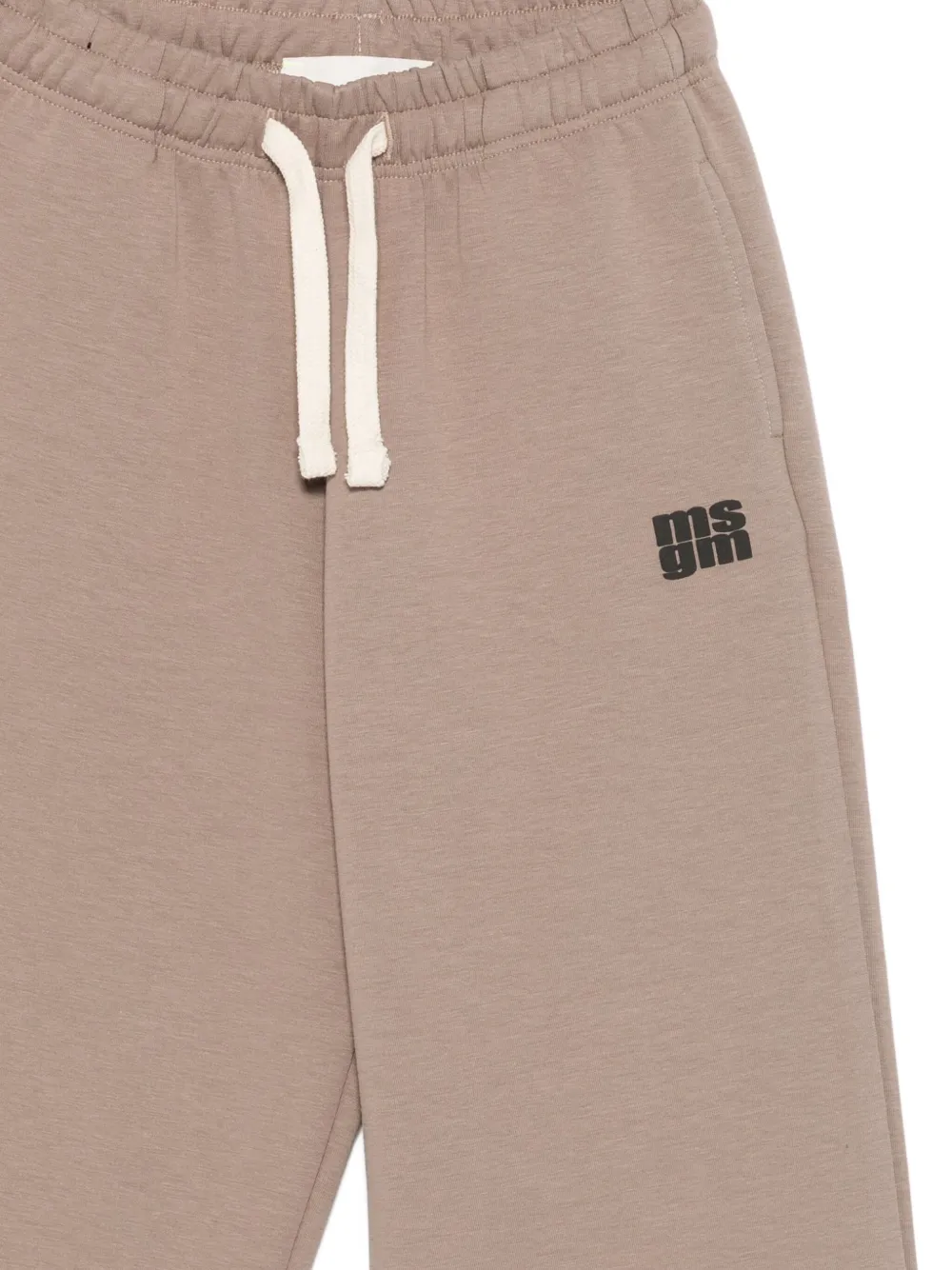 Спортивные брюки с кулиской и логотипом Msgm Kids, нейтральный — фото 3