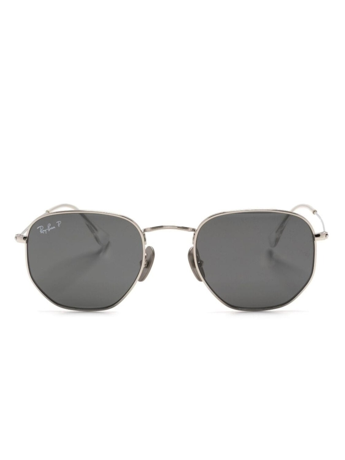 

Ray-Ban солнцезащитные очки RB8148 в шестиугольной оправе, серебристый
