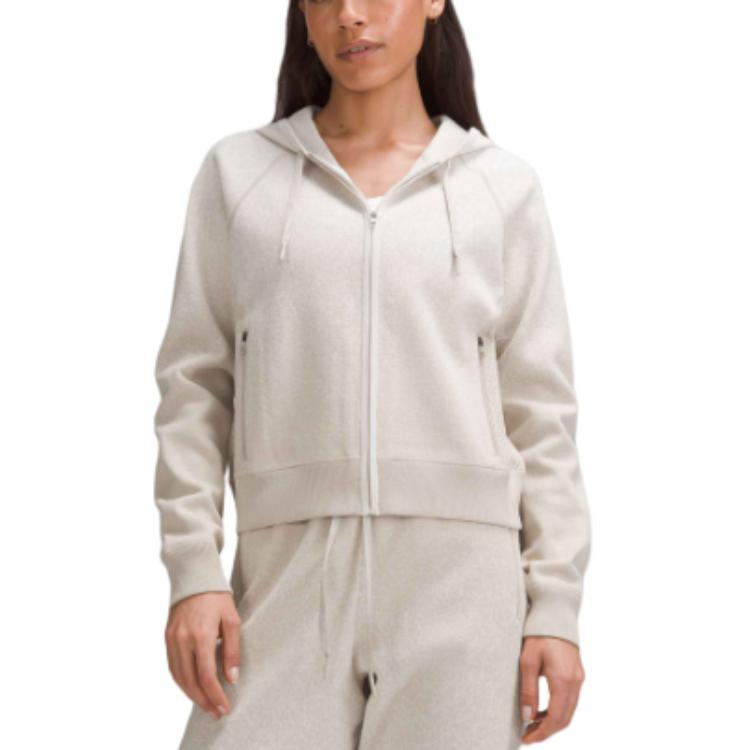 

SS24 Вязаная серия Свитшот Женский Бежевый Lululemon, Бежевый/Коричневый