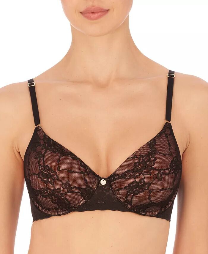 

Женский бюстгальтер Bliss Allure Lace Contour на косточках 721303 Natori, черный
