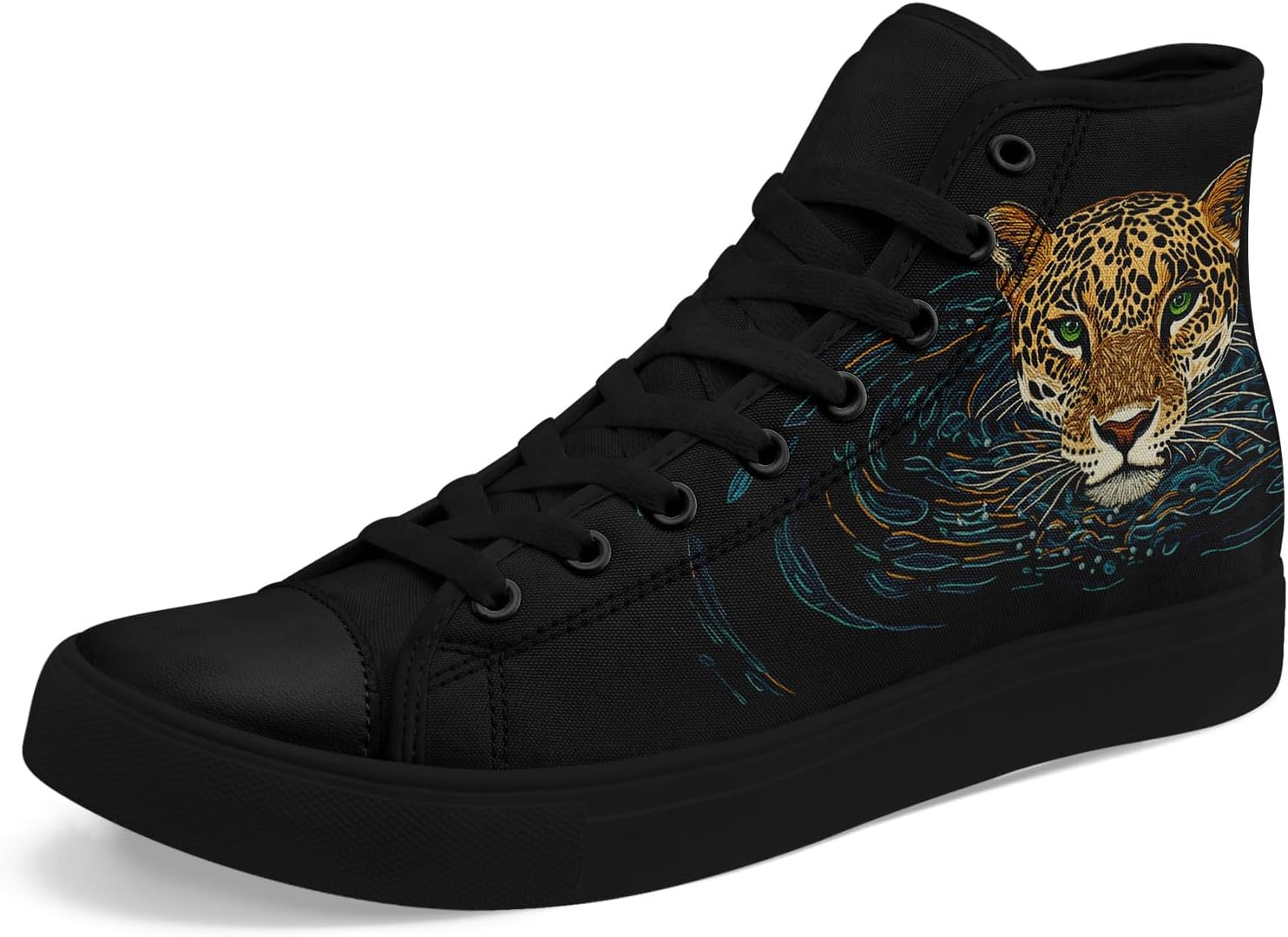 

Женские стильные высокие кеды из холста AWSOLE с принтом цветов и грибов, подарок для нее, легкие модные повседневные туфли на плоской подошве, белый/черный/синий/коричневый