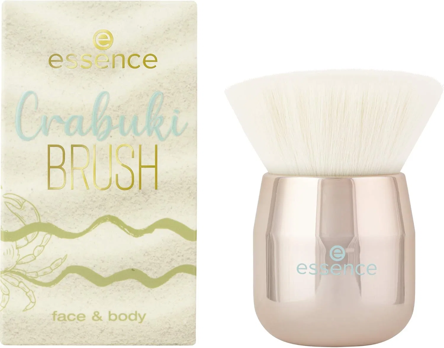 Кисть для лица и тела essence Tansation Crabuki, золотая Essence