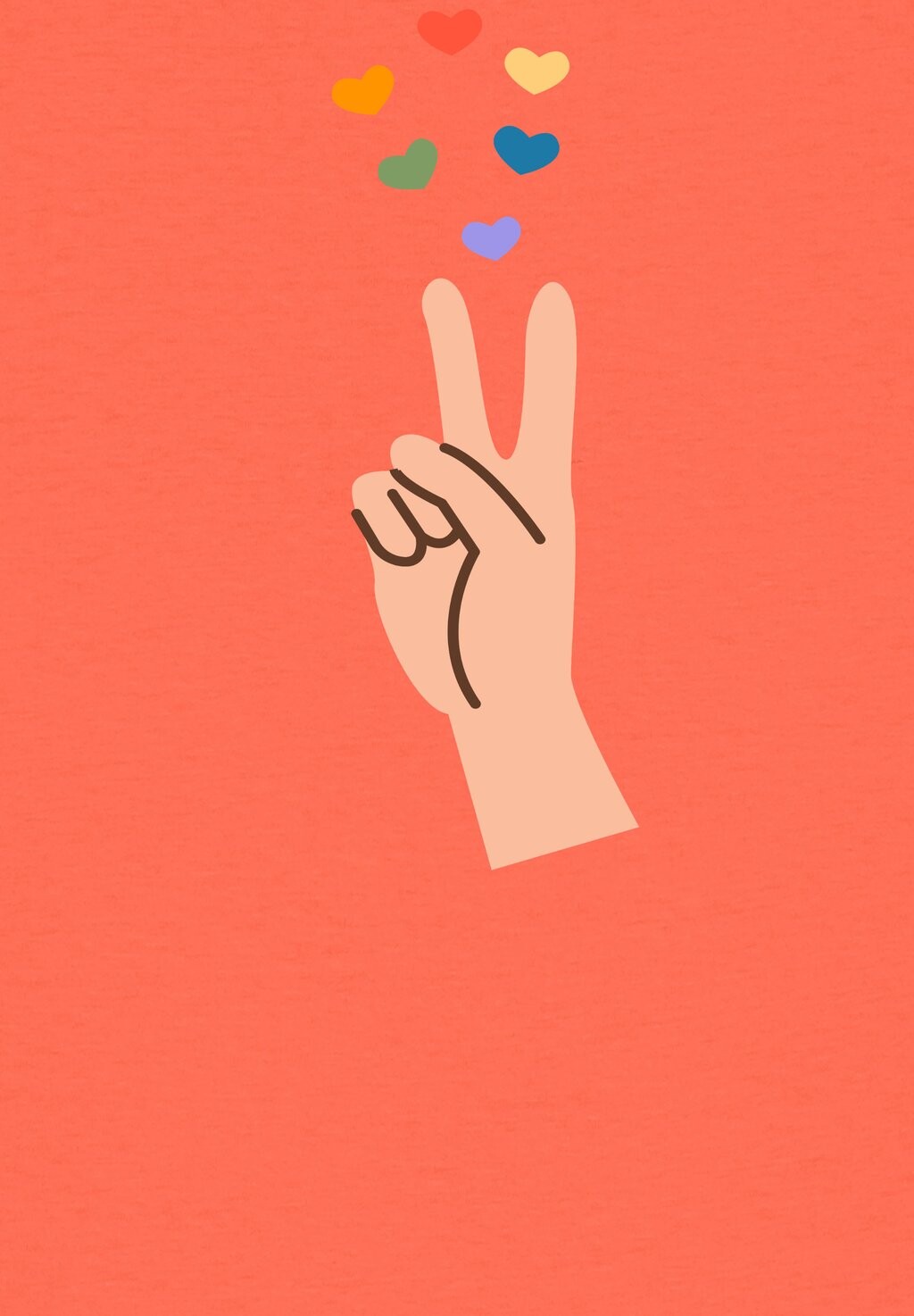 

Футболка с принтом SPREAD LOVE watapparel, оранжевый