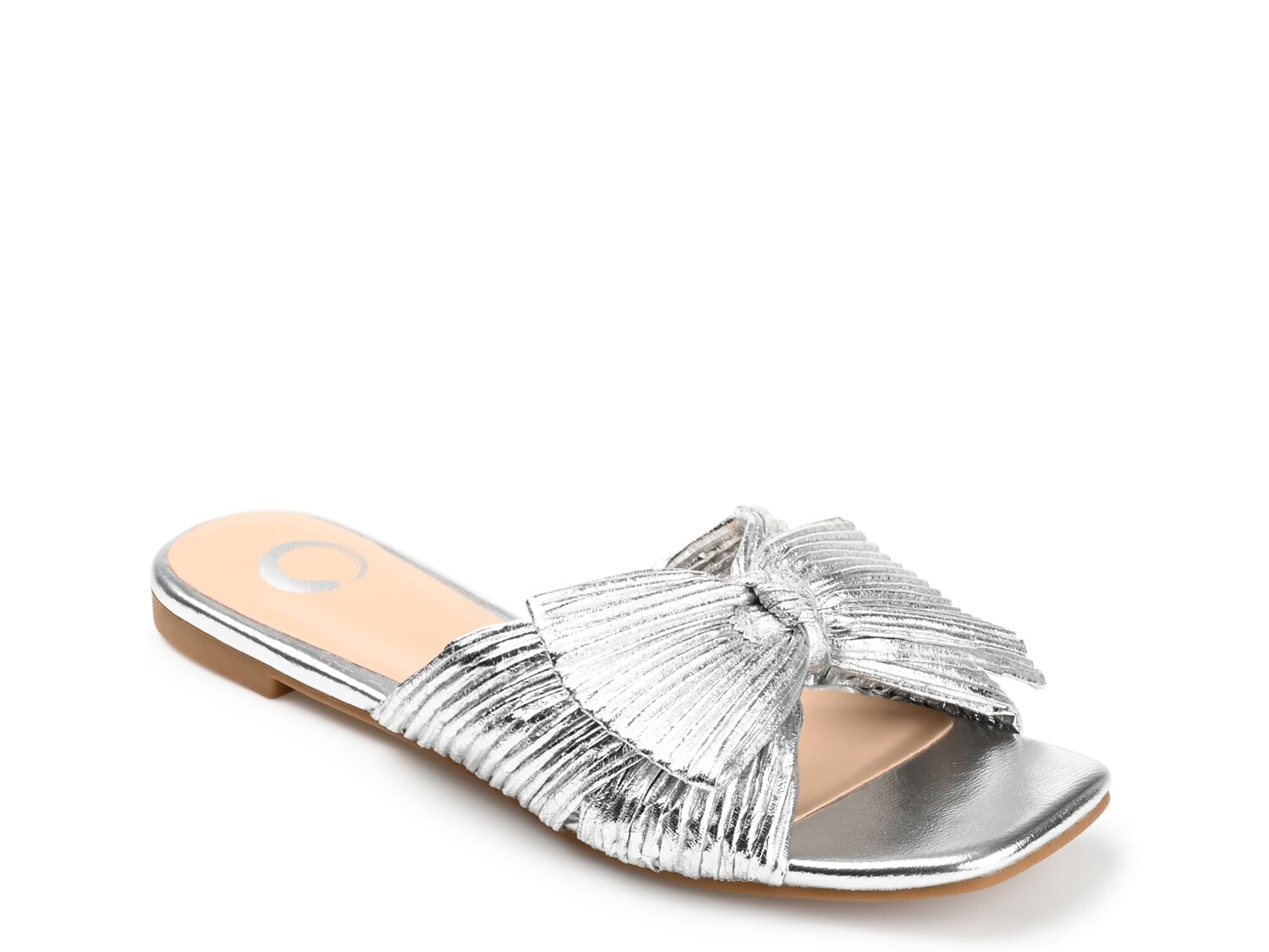

Шлепанцы Journee Collection Serlina, серебряный