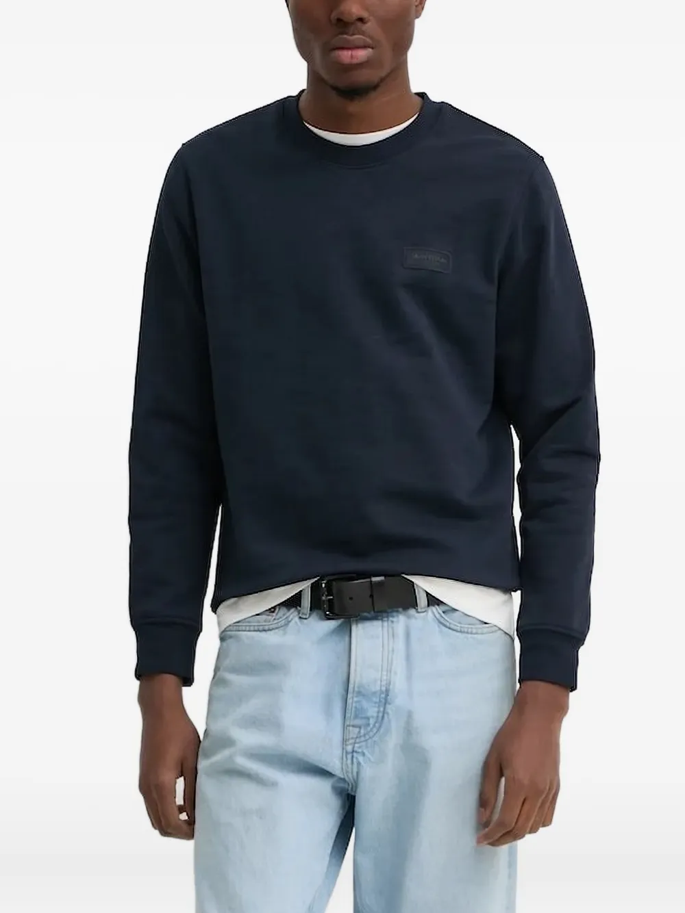 

Толстовка с нашивкой-логотипом Marc O'Polo, синий