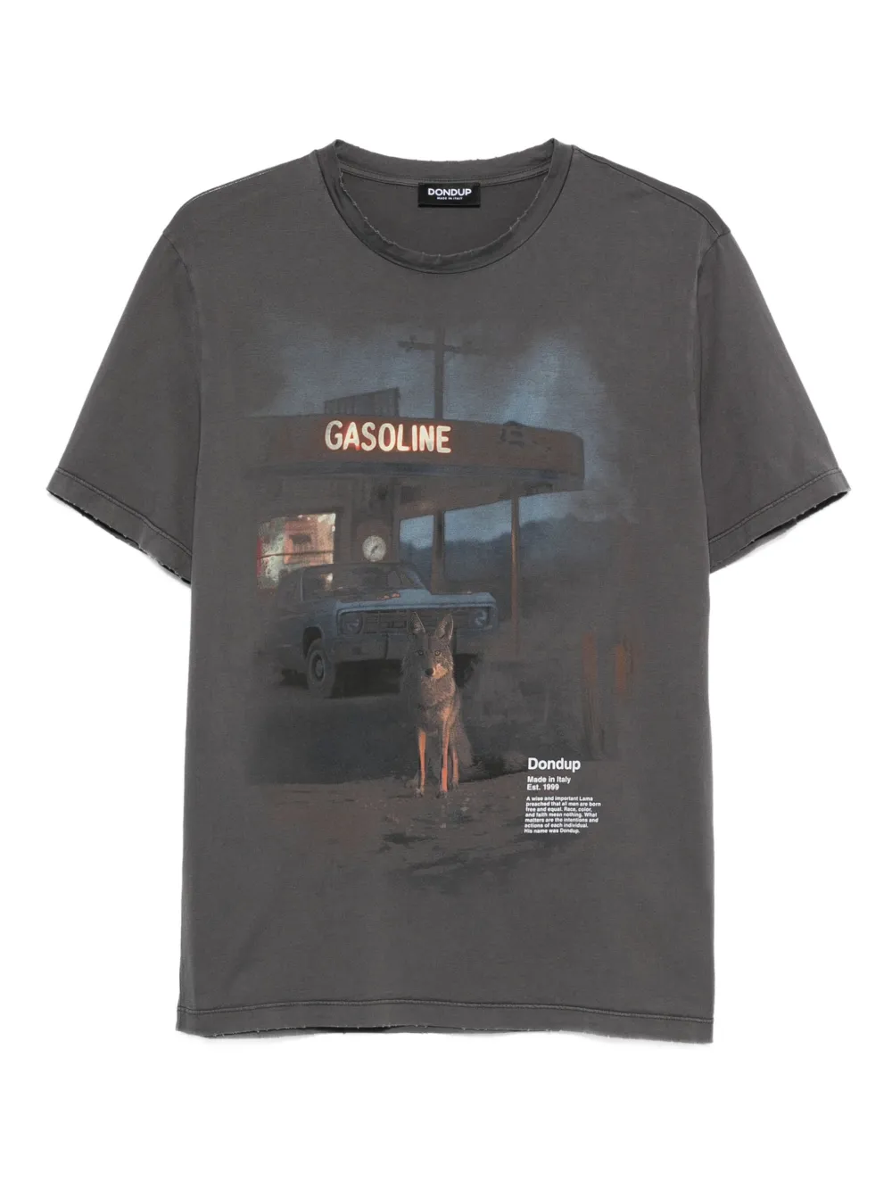 

Футболка с графичным принтом Dondup, серый