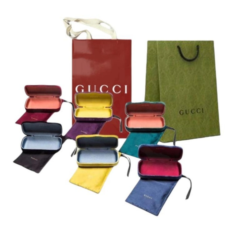 Солнцезащитные очки Round Frame GUCCI, черный frame серый — фото 4
