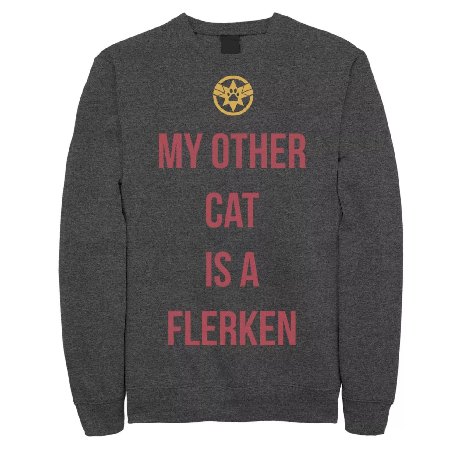 

Мужской свитшот Captain My Other Cat Is A Flerken Marvel