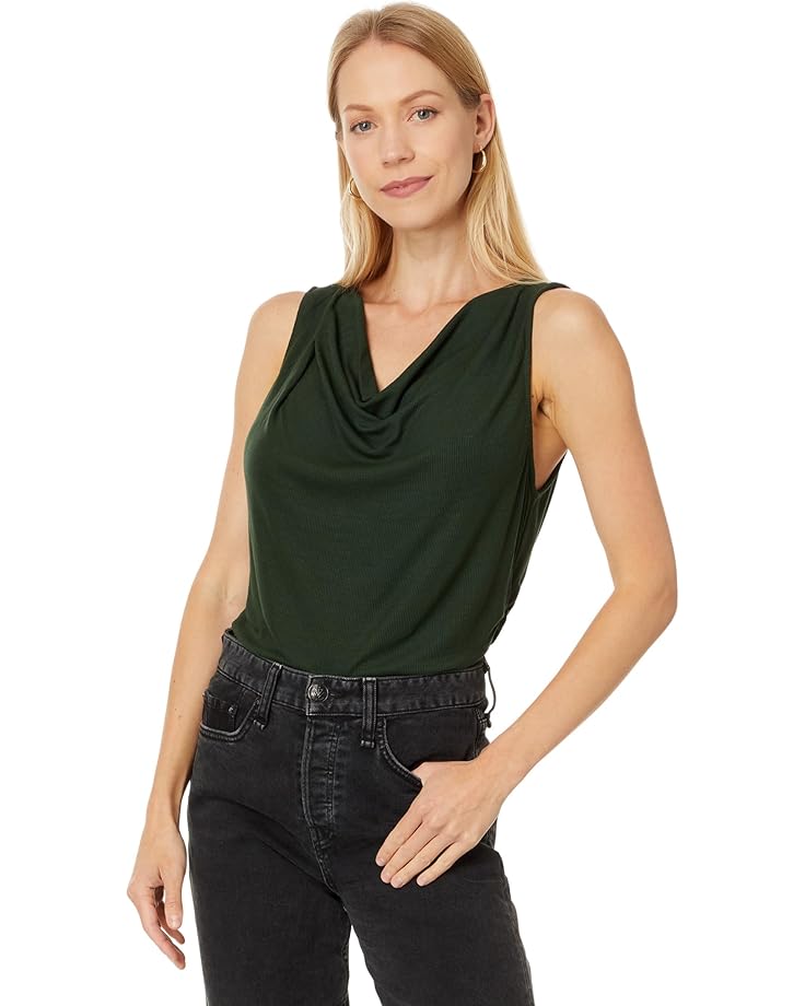 

Топ Michael Stars Jeanette Cowl Neck Tank, цвет Dk Matcha