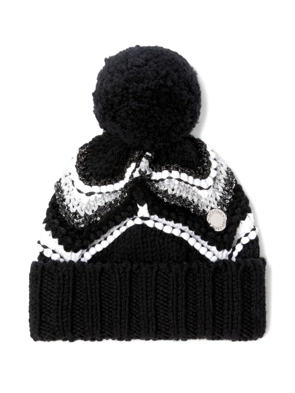 

Шапочка с помпонами Missoni Kids, черный