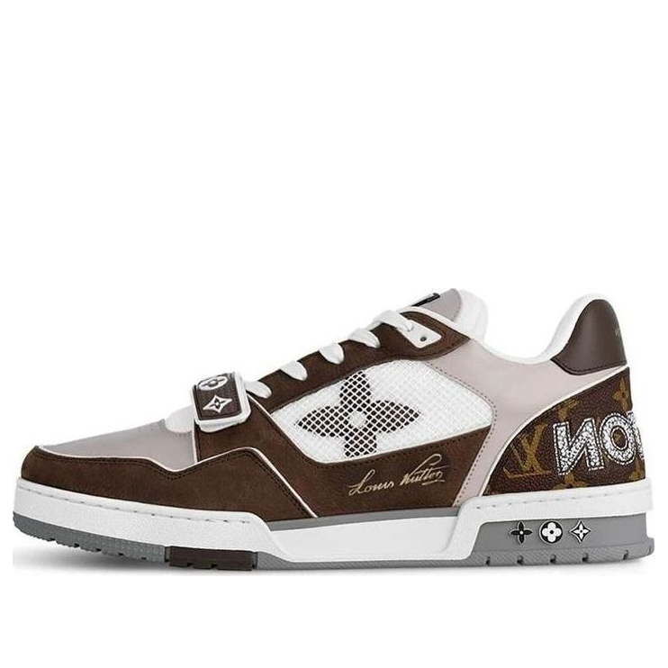 

Кроссовки LOUIS VUITTON LV Trainer 'Moka Brown Monogram Flower', коричневый