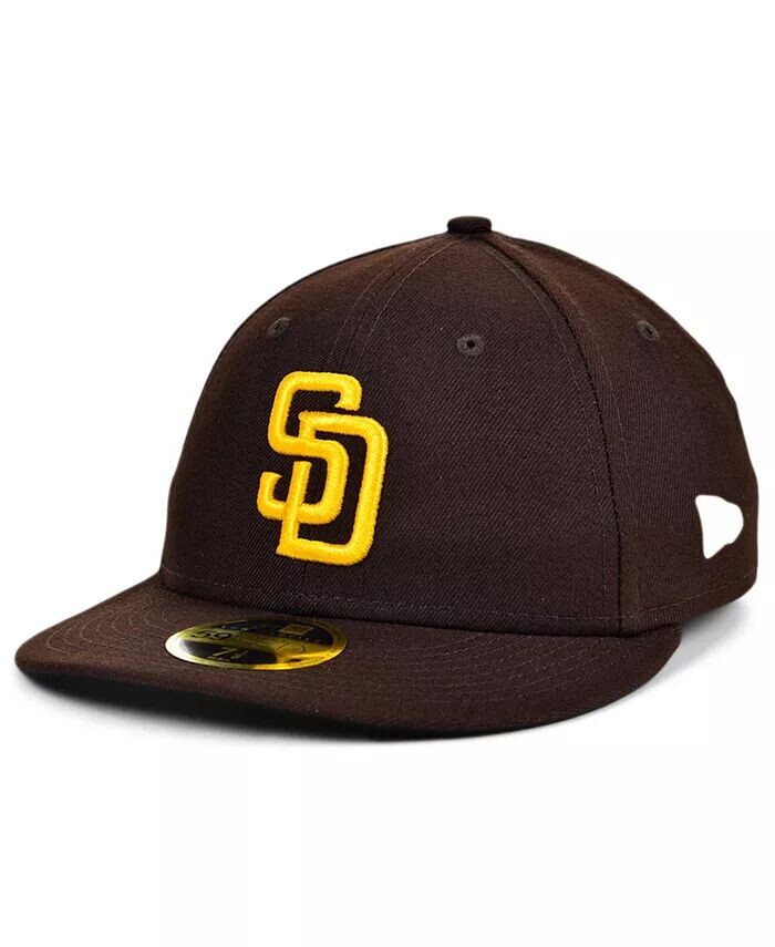

Мужская коричневая кепка San Diego Padres Authentic Collection для поля с низким профилем 59Fifty New Era