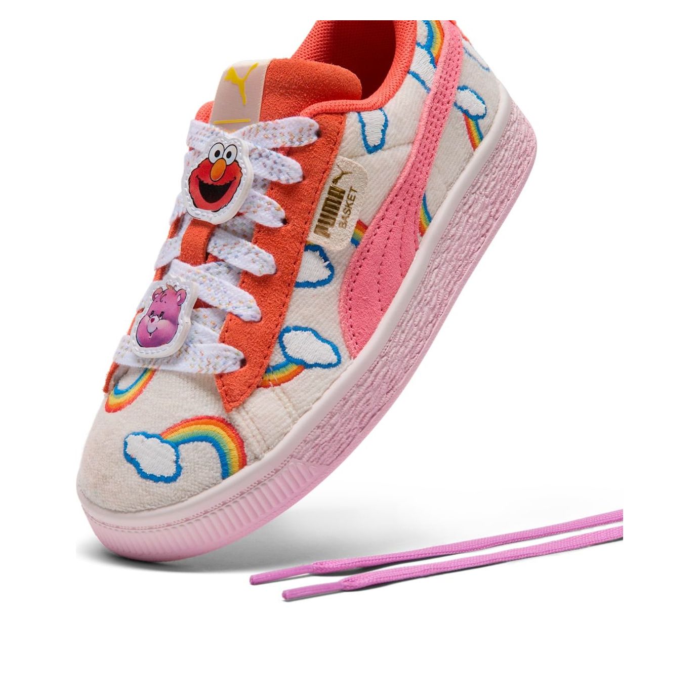 (P.S.) Puma x Care Bears x Sesame Street Basket 'Frosted Ivory' — фото 3