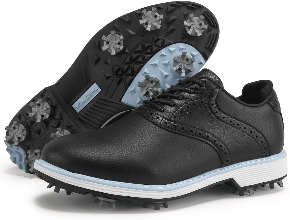 

Женские гольф-кроссовки THESTRON, профессиональные безшиповые спортивные кроссовки для гольфа, женская обувь для гольфа, прогулочные кроссовки для гольфа, черный