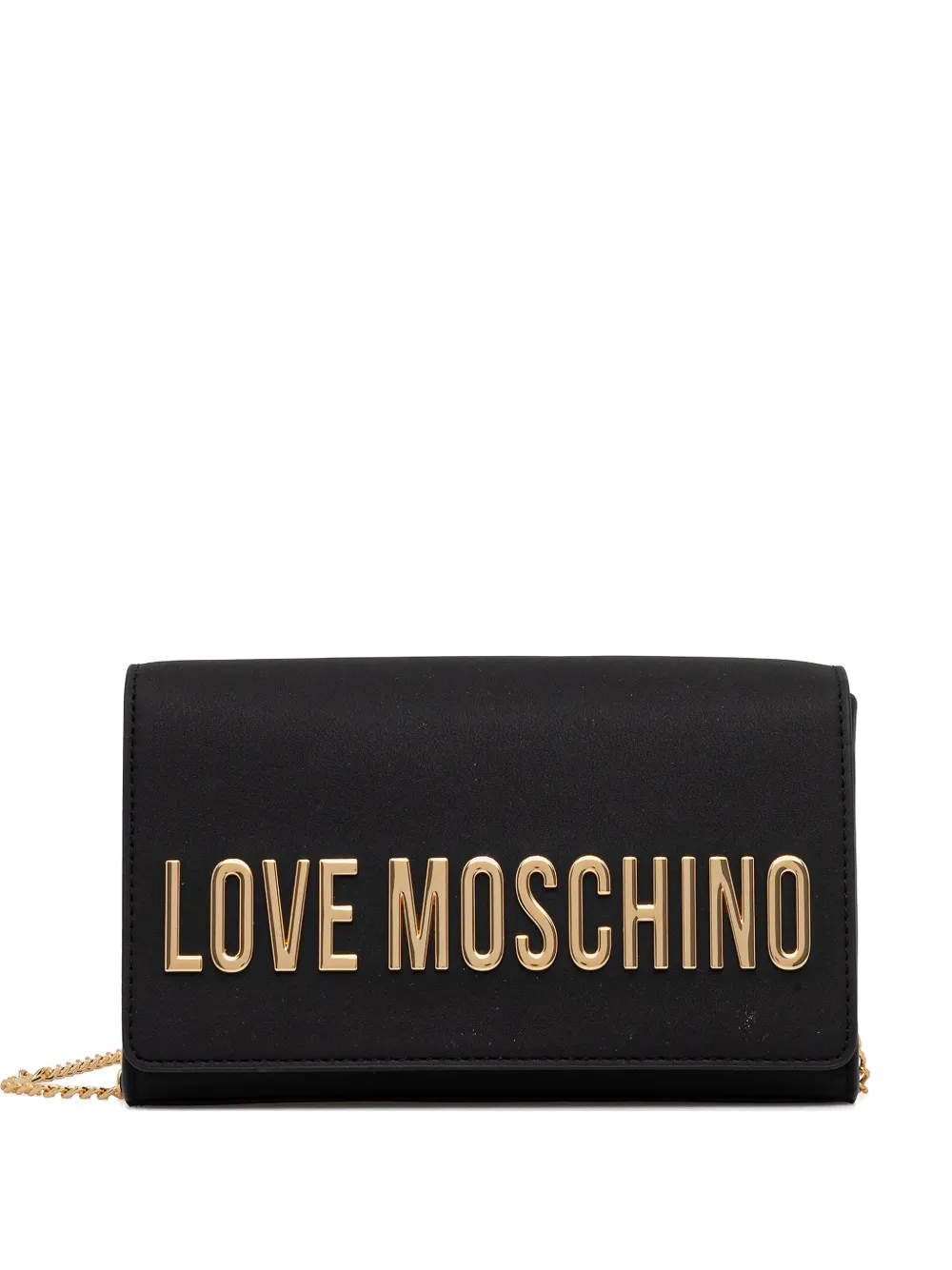 

Сумка на плечо с цепочным ремнем Love Moschino, черный