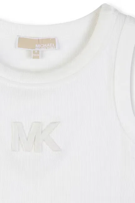 Топ без рукавов полосатый Michael Kors, белый — фото 3