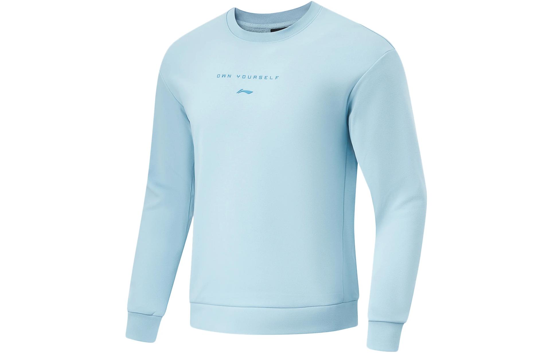 

Толстовка LiNing Fitness Series мужская незабудкового синего цвета