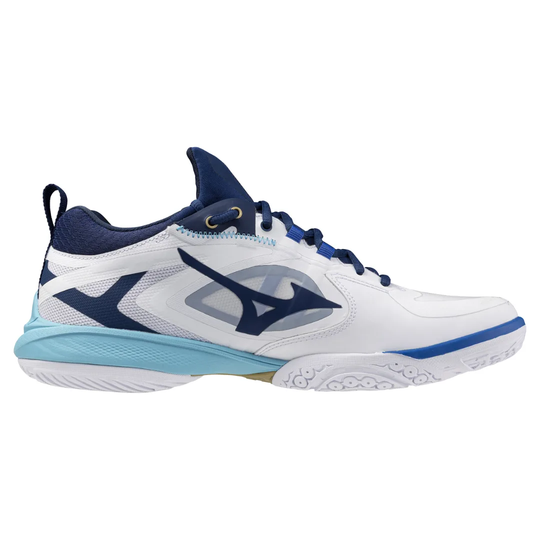 Mizuno Wave Claw Neo 3 Wide 'White Seasonal Blue' — фото 3