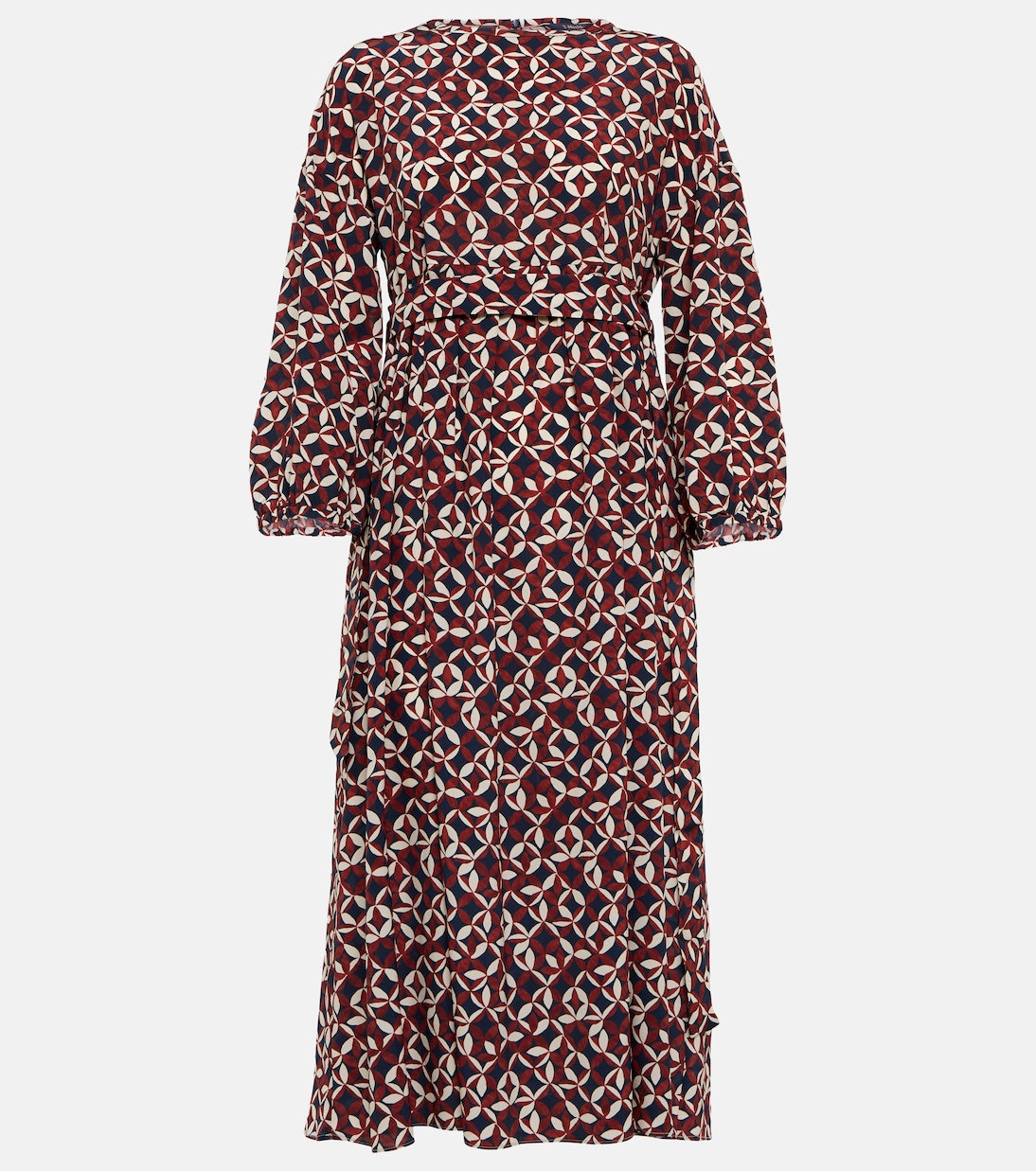 

Платье миди из шелка с принтом Faenza S Max Mara, Fiori