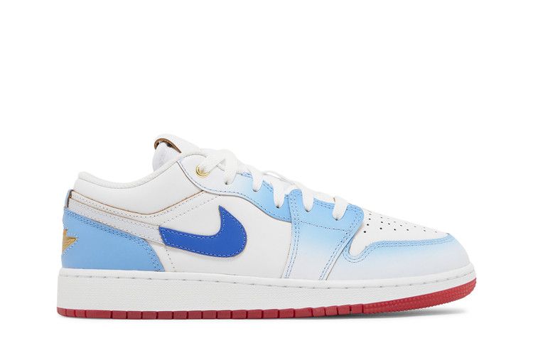 Кроссовки Air Jordan Air Jordan 1 Low SE GS 'Blue Gradient', белый — фото 2