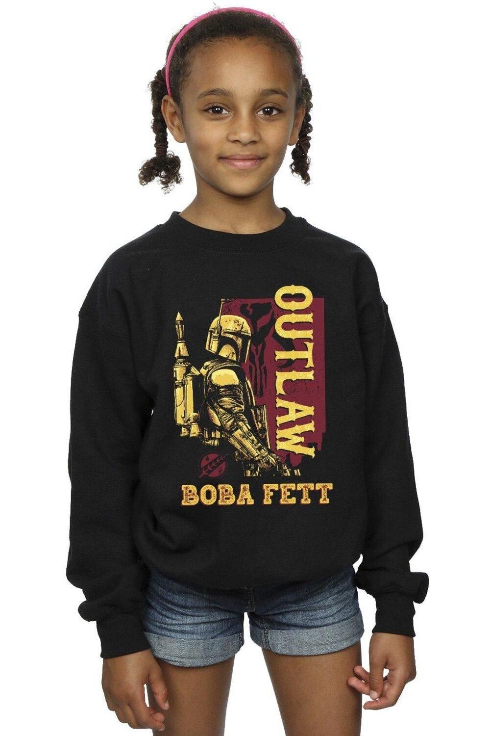 

Толстовка Outlaw с потертостями The Book Of Boba Fett Star Wars, черный