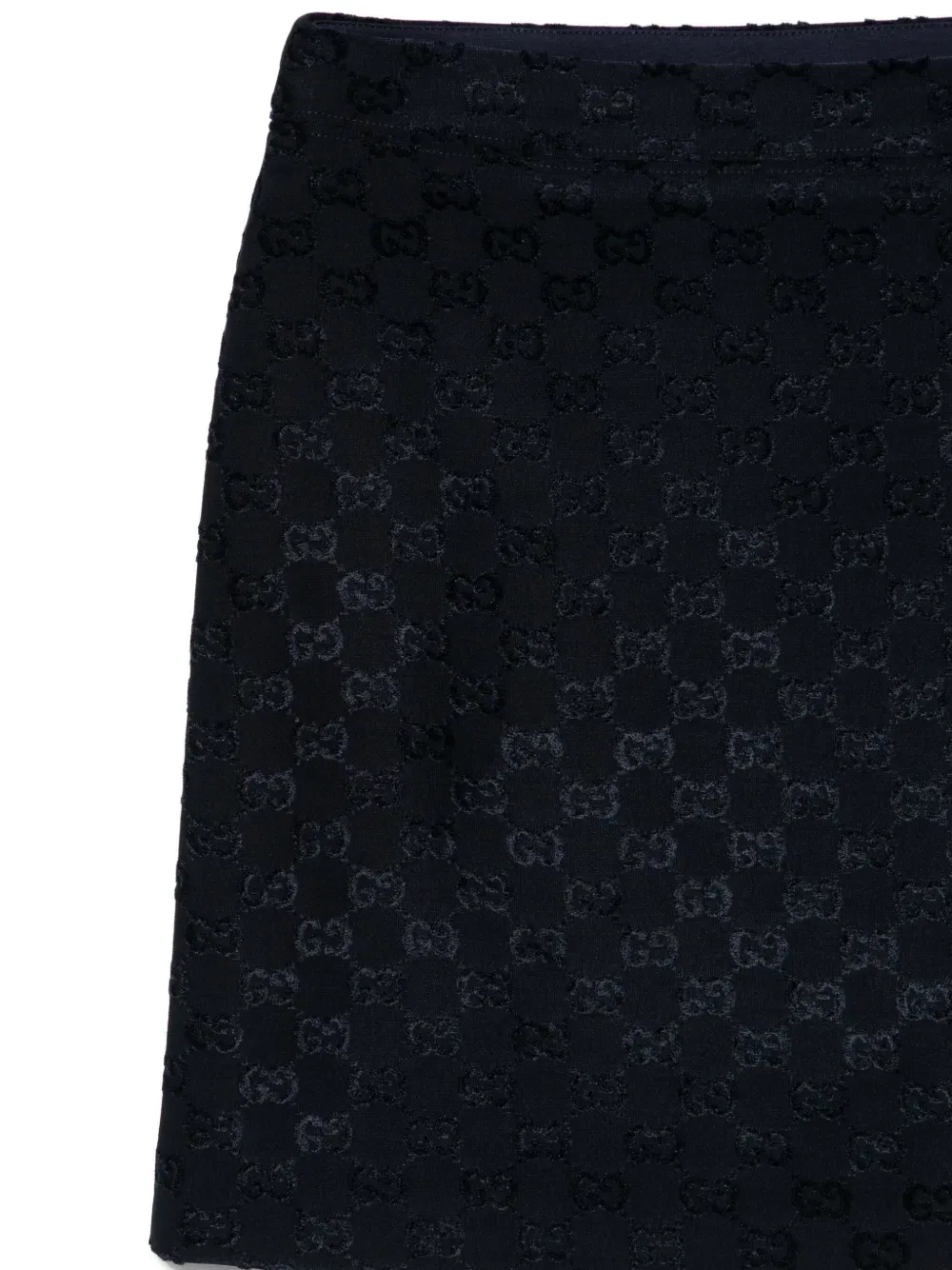 Мини-Юбка с узором Gg Gucci Kids, синий — фото 3