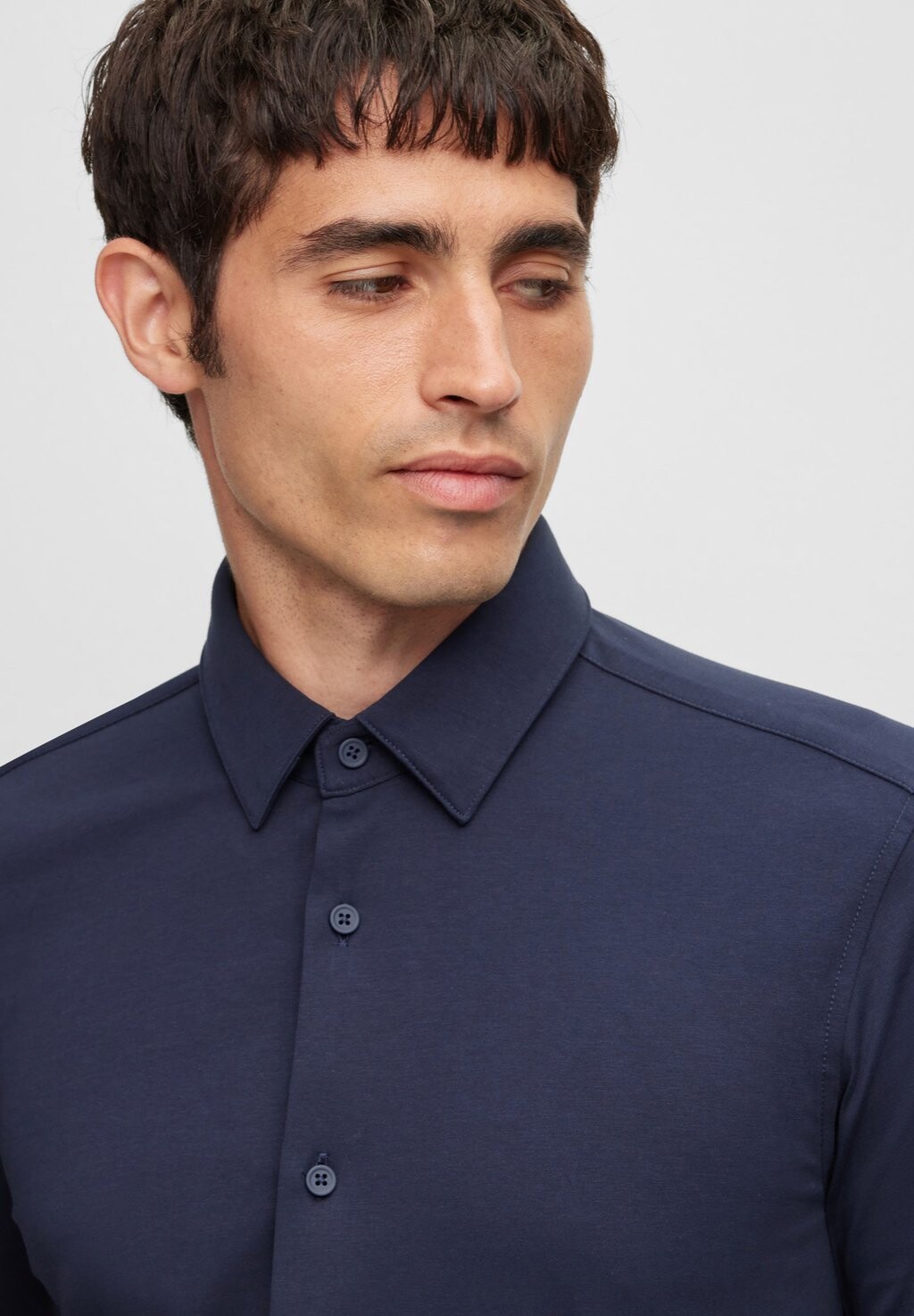 Классическая рубашка Slim Fit Langarm BOSS, цвет dark blue — фото 4