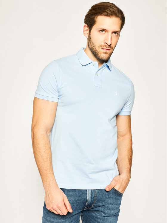 

Рубашка-Поло с завышенной талией Core Replen 710782592 Polo Ralph Lauren, синий