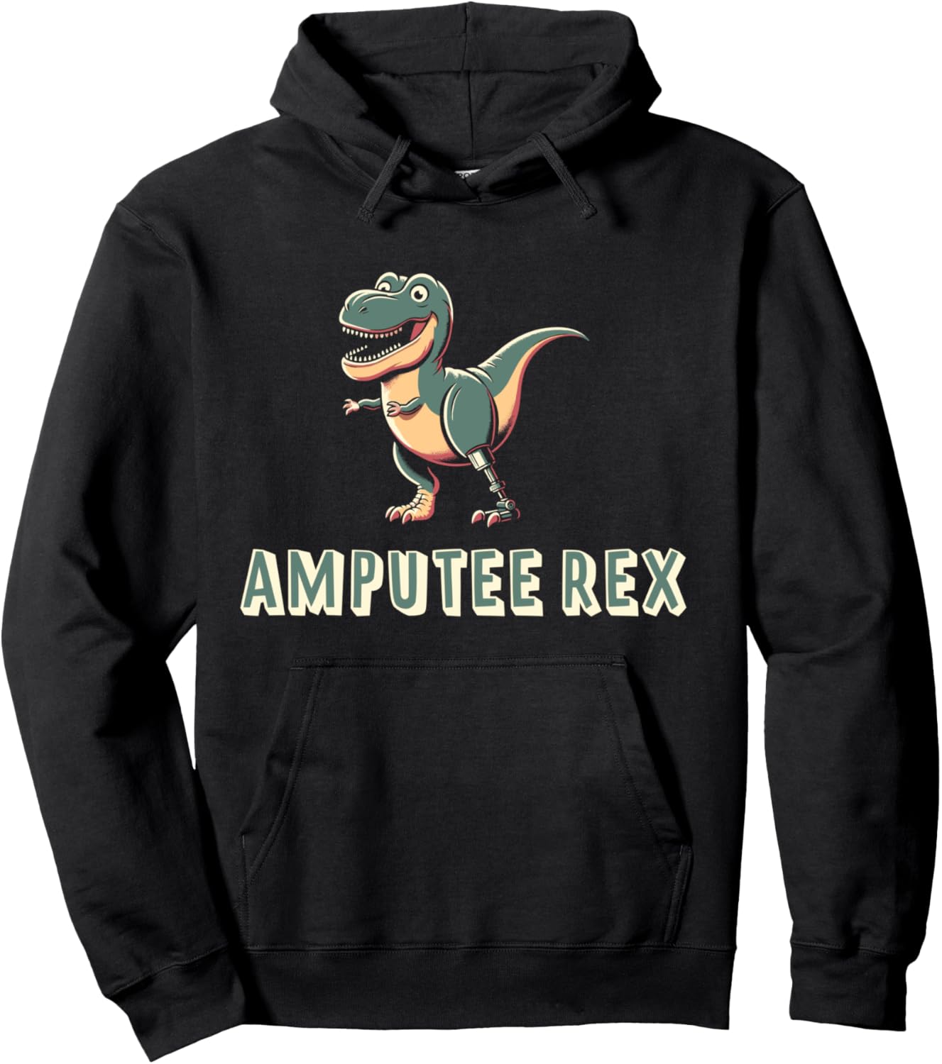 

Худи Amputee Rex Trendy Motivation Prothetic Warrior Leg Amputee T-Rex Prosthetic Tyrannosaurus, черный