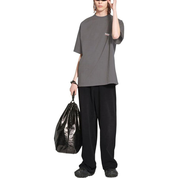 Футболка political campaign t-shirt 'grey' Balenciaga, серый — фото 3