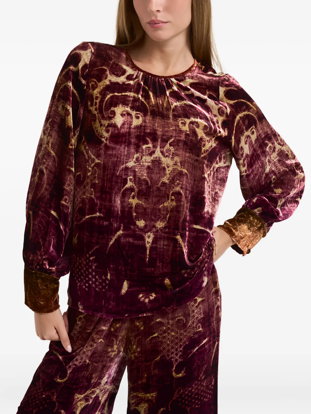 

Блузка с длинными рукавами Pierre-Louis Mascia, красный