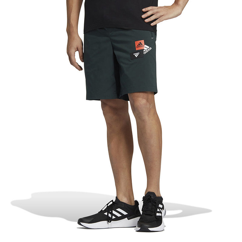 Шорты Men's adidas Logo Printing Woven Thin Breathable Sports Shorts Green HM2973 — фото 2