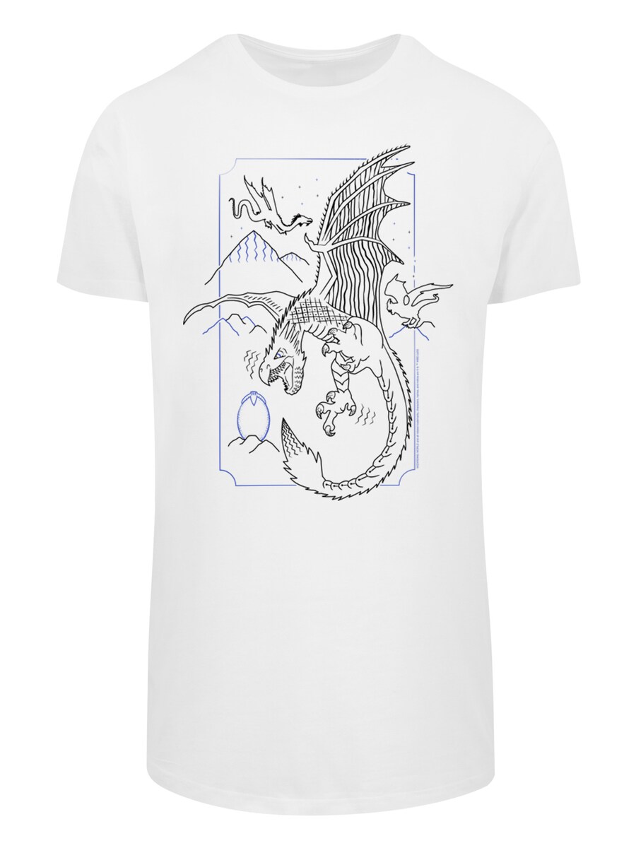 

Рубашка F4NT4STIC Harry Potter Dragon Line Art, белый