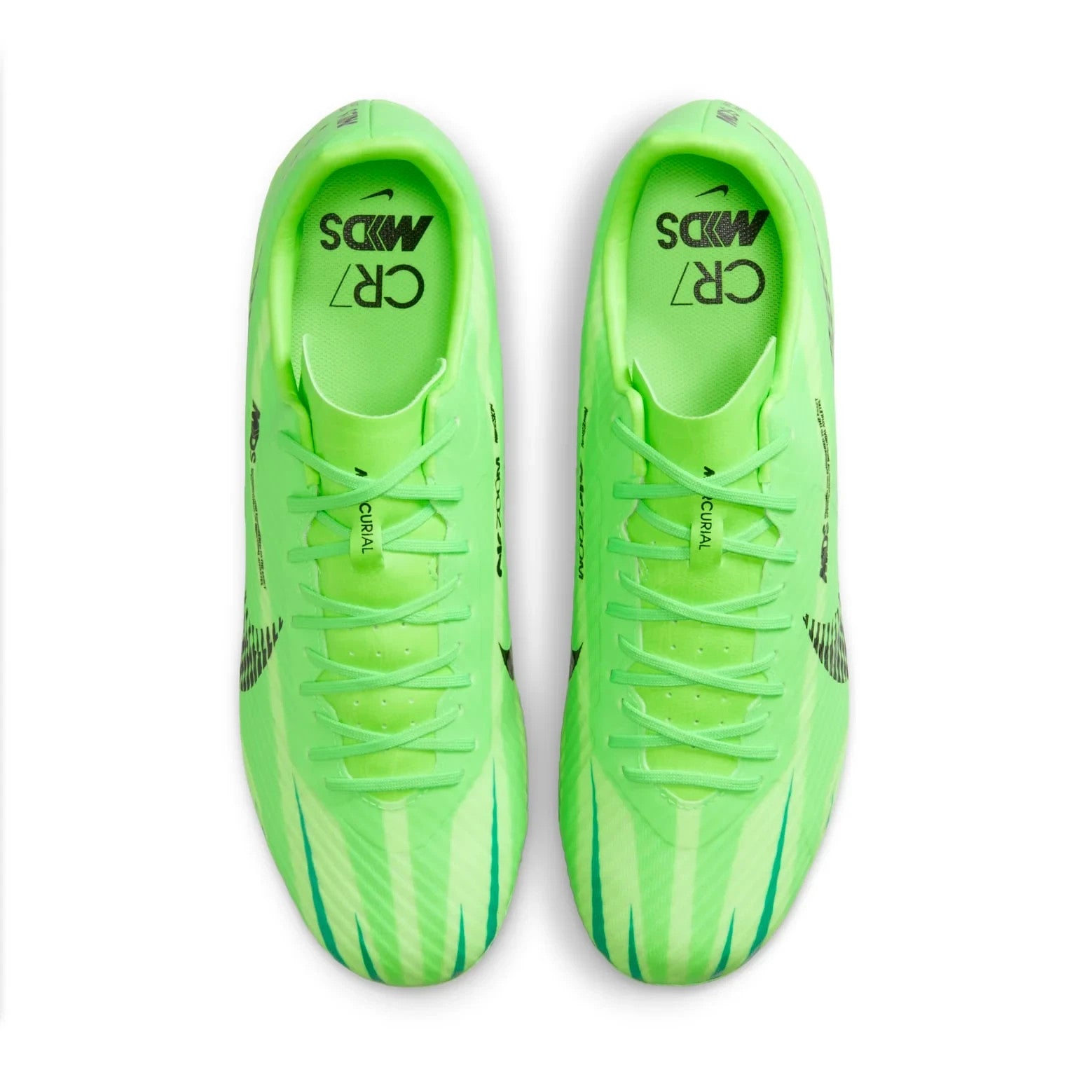 Бутсы для футбола Nike Zoom Mercurial Vapor 15 MG FJ7200-300 унисекс зеленые ACAD272 Nike, зеленый — фото 4