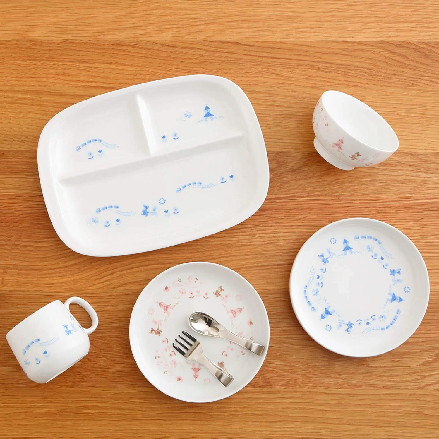 Детская тарелка Noritake «Light Step» из усиленного фарфора 16 см, синяя — фото 4
