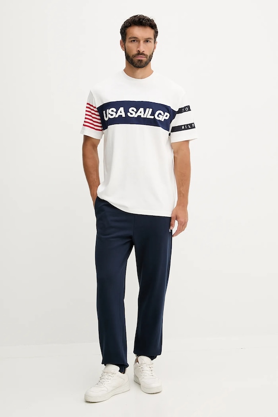 Хлопковая футболка x SAIL GP Tommy Hilfiger, бежевый — фото 2