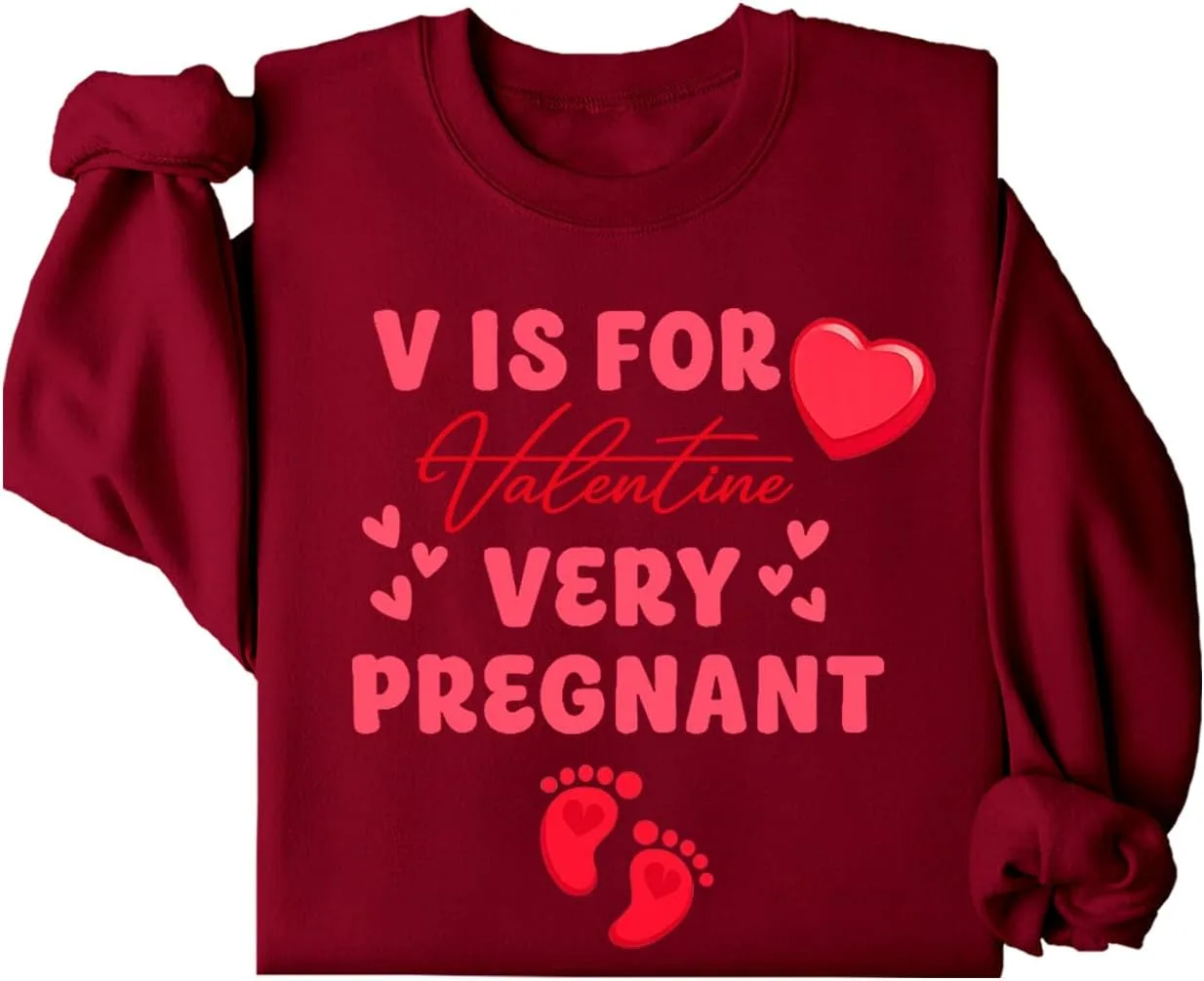 

Толстовка V is for Valentine для беременных, мужская и женская Racsea