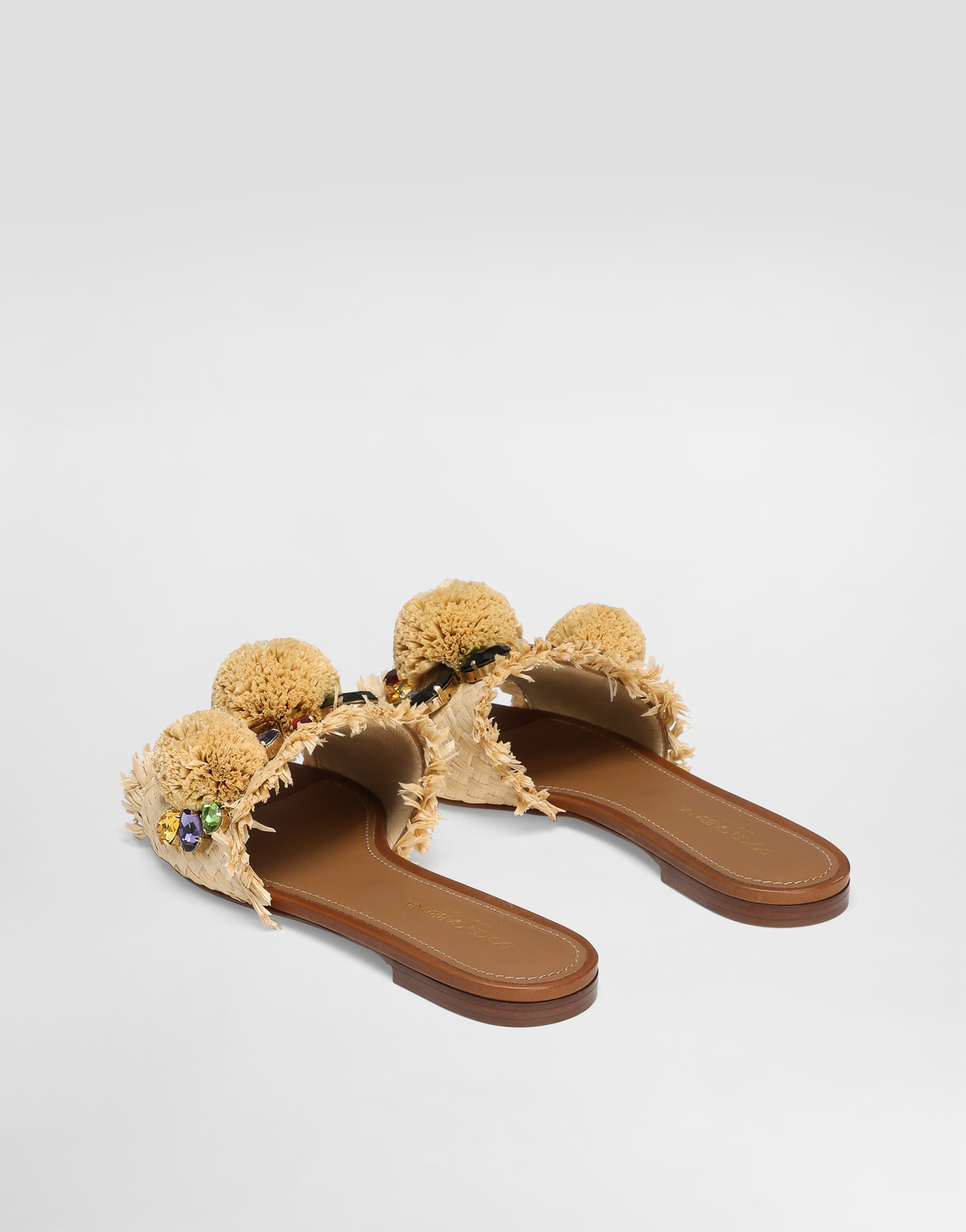 Плетеная туфля с бахромой Dolce & Gabbana, мультиколор — фото 3