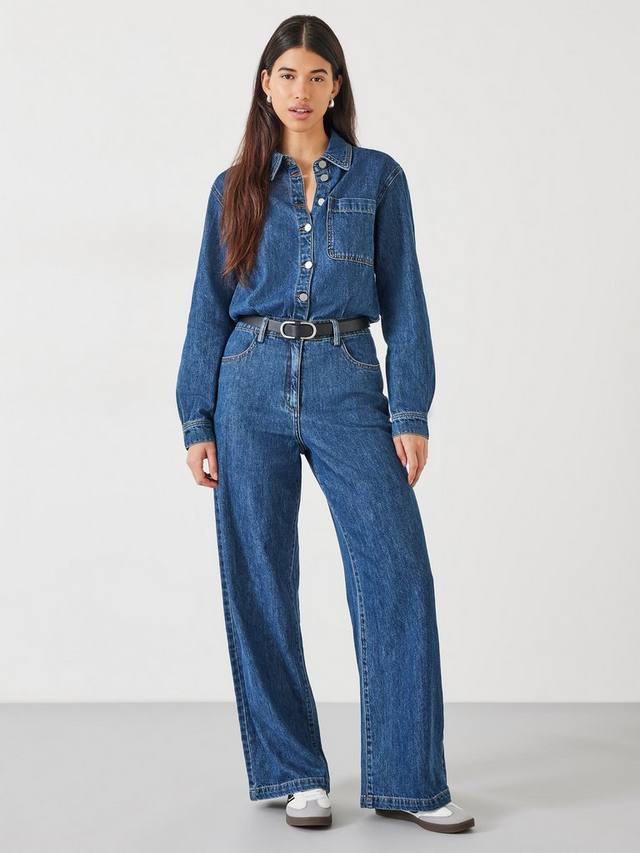 

Расслабленный комбинезон evelyn denim HUSH, цвет Mid Authentic Wash