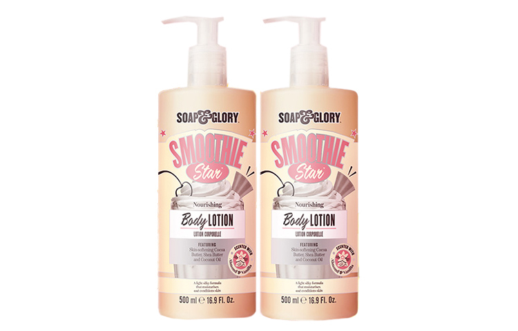 Увлажняющий молочный лосьон для тела Smoothing Milk 500мл/500мл*2 SOAP&GLORY, Woody розовый Body Lotion 500ml — фото 2