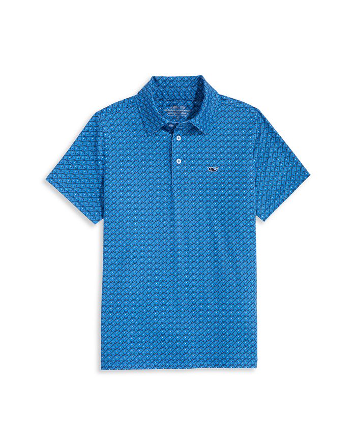 

Детская поло с принтом Sankaty для мальчиков Vineyard Vines, синий