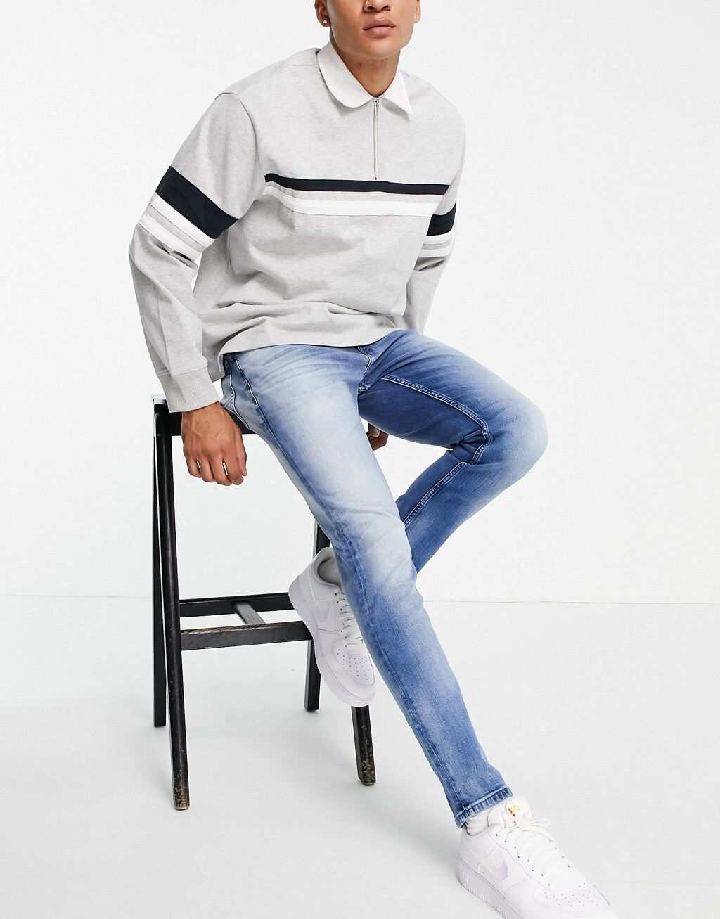 

Голубые джинсы узкого кроя Tommy Jeans austin