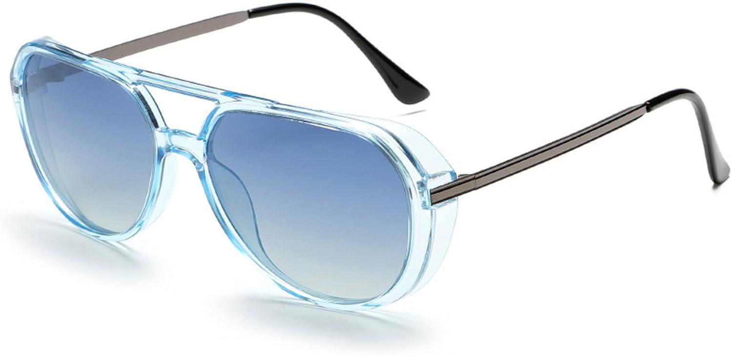 

Винтажные солнцезащитные очки-пилот большого размера для женщин и мужчин, модные ретро-очки-пилот в стиле 70-х, с крупной оправой, черные солнцезащитные очки для женщин mincl, C2