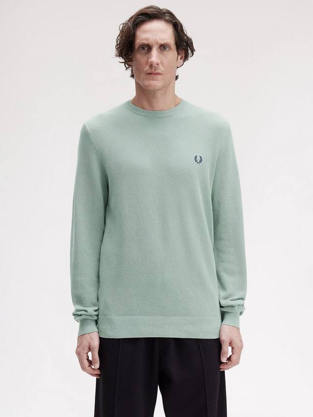 

Хлопковый джемпер с круглым вырезом Fred Perry