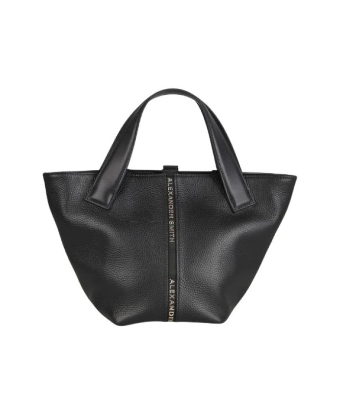 

Черная кожаная сумка через плечо Alexander Smith, черный