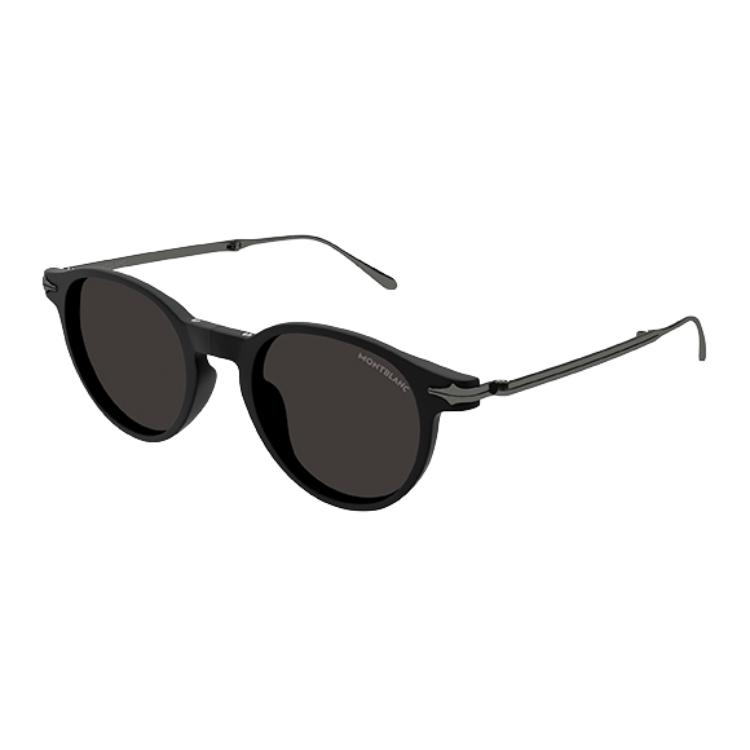 

MONTBLANC Круглые солнцезащитные очки, Black