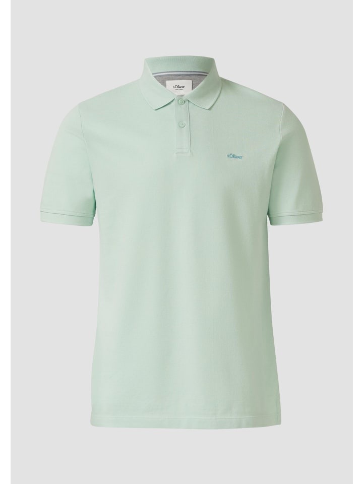

s.Oliver Рубашка поло в цвете 6122_mint, Зеленый, s.Oliver Рубашка поло в цвете 6122_mint