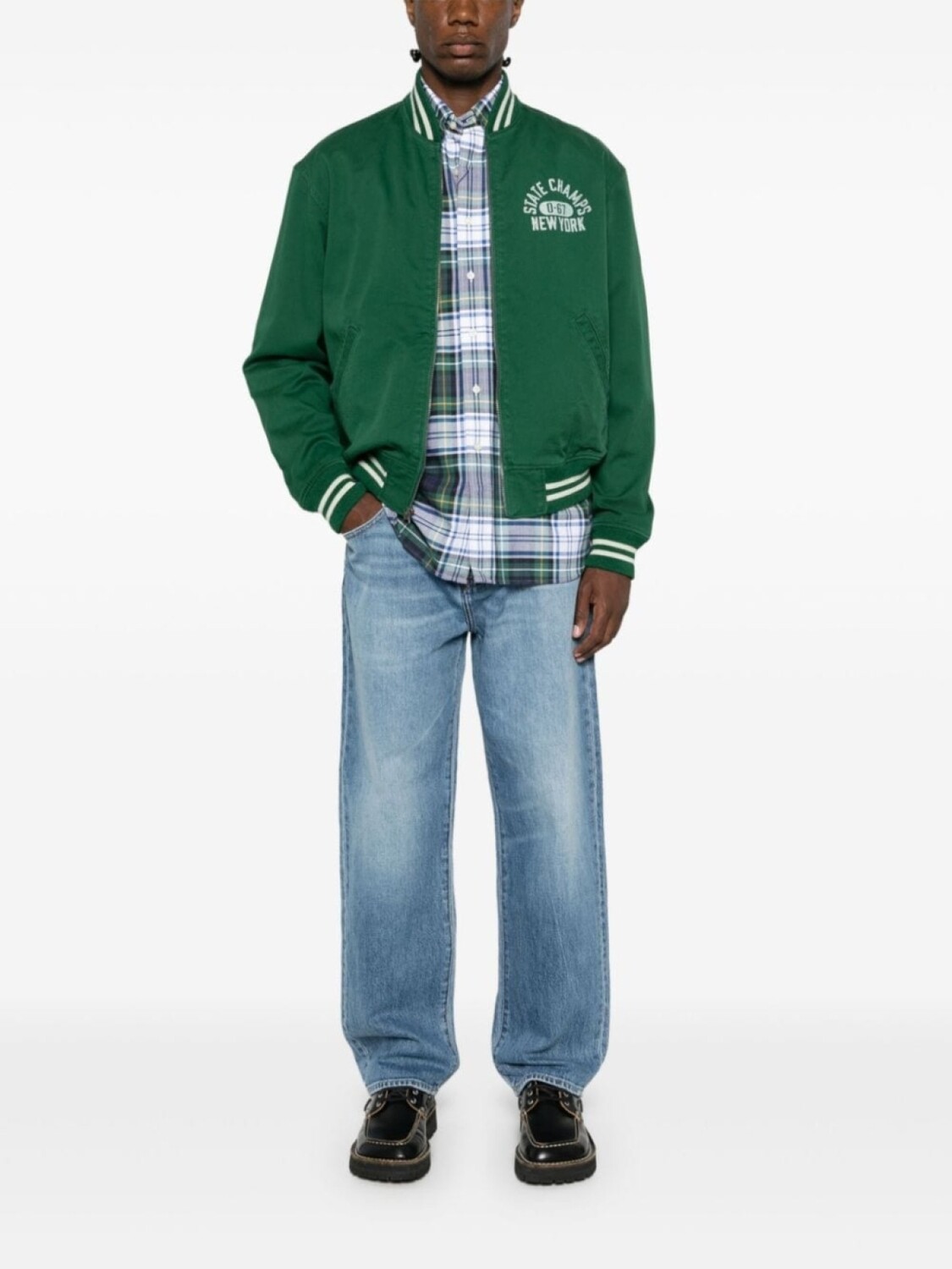 

Polo Ralph Lauren бомбер Varsity, зеленый