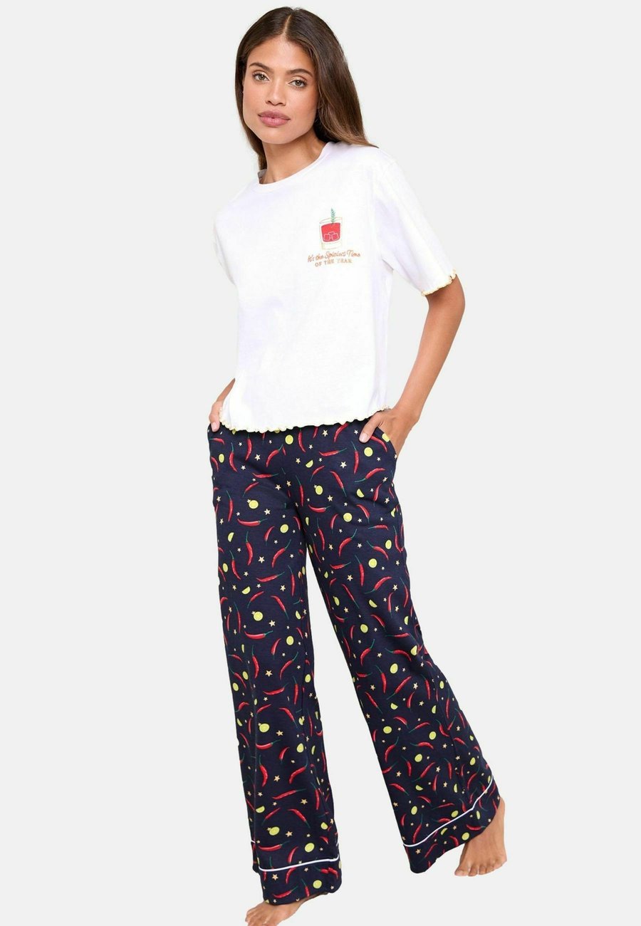 

Пижамный комплект Lipsy CHRISTMAS SHORT SLEEVE SET, Navy Spicy Margarita/Blue