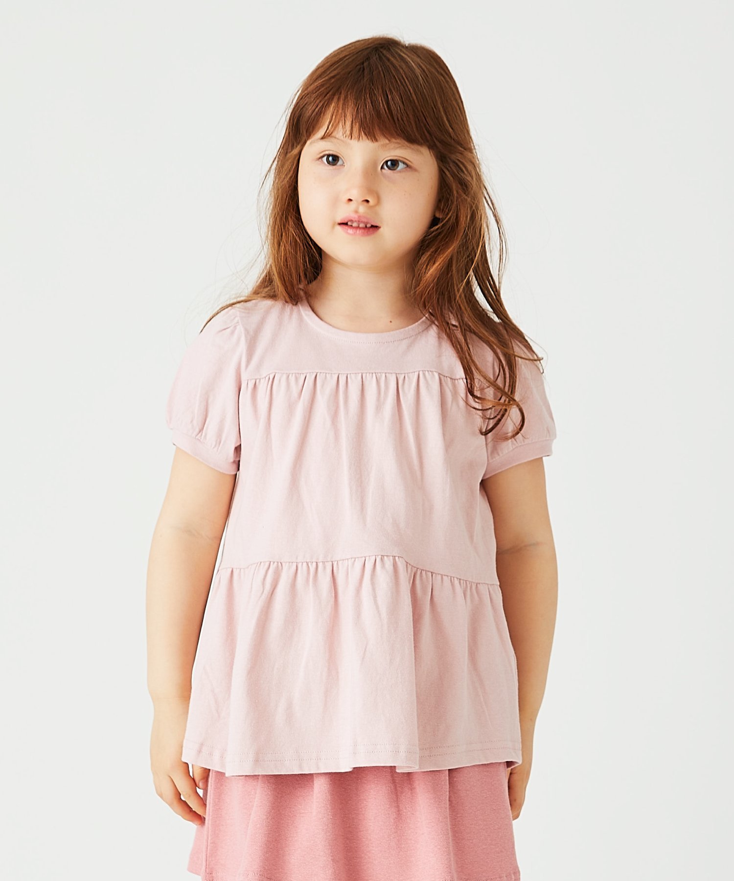 Футболка с многоярусным дизайном Ever Closet, pink